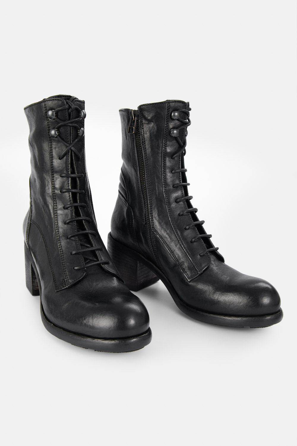 RILEY urban-black military boots.