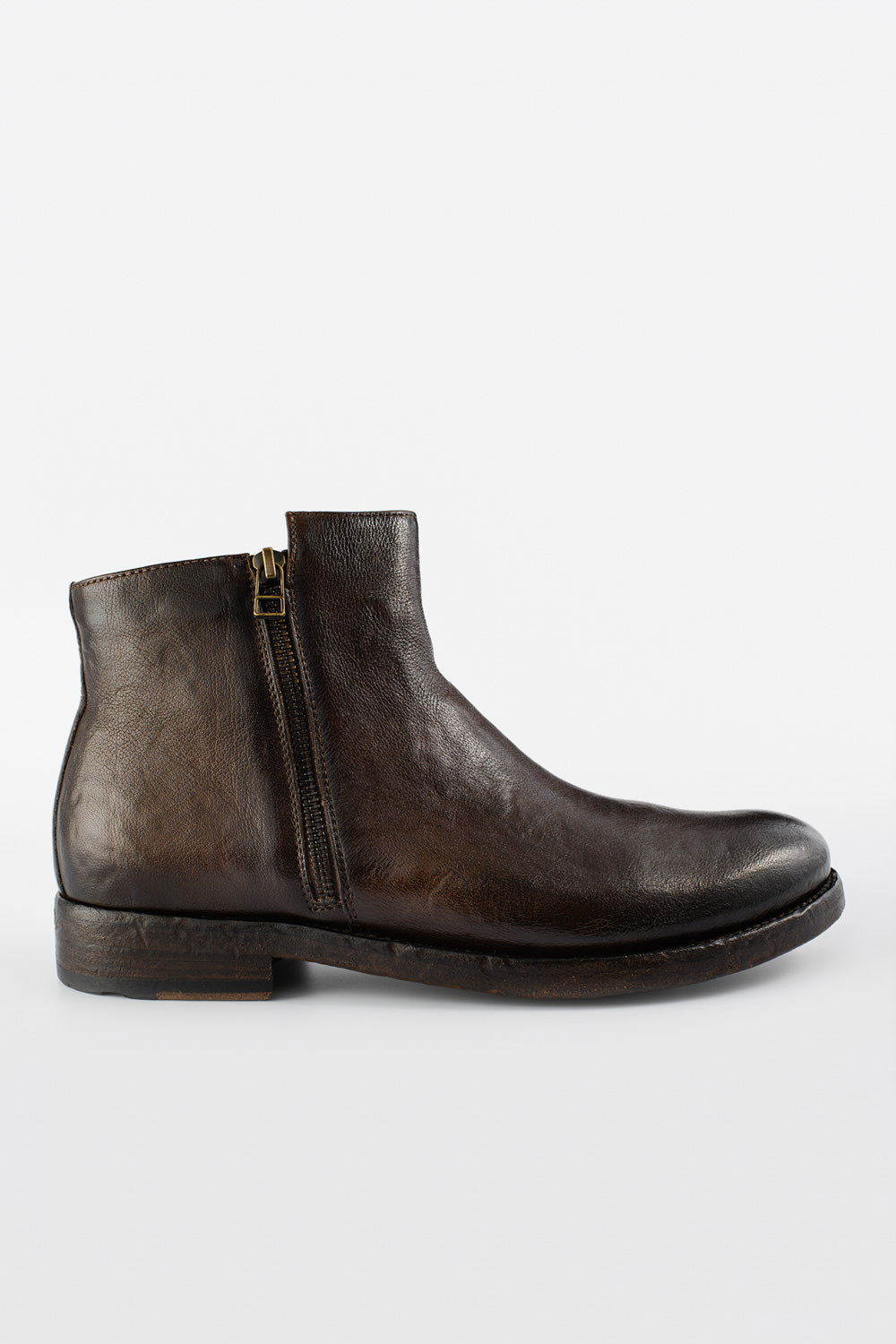 Black Leather Formal Ankle Zipped Chelsea Boots