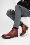 ASTON brandy-brown chukka boots.