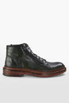 UNTAMED STREET Men Green Buffalo-Leather Chukka Boots YORK
