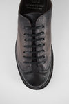 AJAX steel-grey distressed lightweight sneakers.