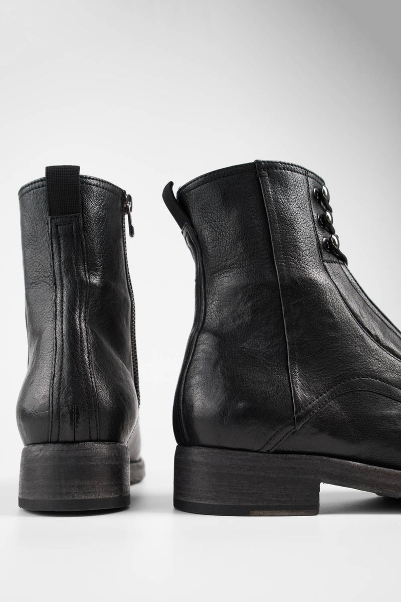ASTON urban-black hidden lace up boots.