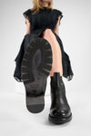 ASTON urban-black high chelsea boots.