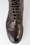 ASTON cigar-brown military boots.