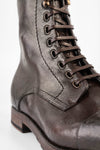 ASTON cigar-brown military boots.