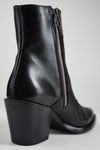 AUSTIN jade-black suede texan boots.
