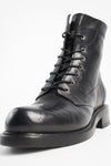AVERY jet-black grunge military boots.