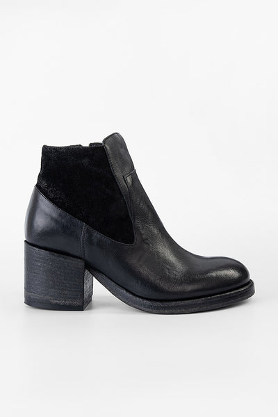 women's black dress boots low heel BERKELEY black low boots