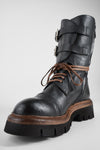 BLAKE urban-black welted buckle bikers.