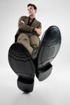 BOLTON limo-black derby shoes.