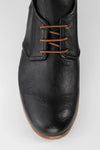 BRUCE men boots chukka black luxury buffalo leather distressed made in italy