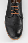 BRUCE men shoes black luxury buffalo leather distressed made in italy