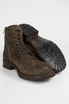 BURTON dark-forest suede ankle boots.