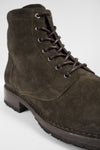 BURTON dark-forest suede ankle boots.
