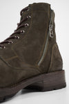 BURTON dark-forest suede ankle boots.