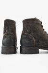 BURTON lava-grey suede ankle boots.