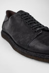 BYRON rugged-black lightweight derby shoes.