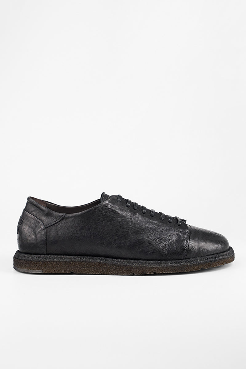 BYRON rugged-black lightweight derby shoes.