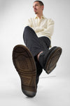 BYRON rugged-black lightweight derby shoes.