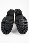 CAMDEN dark-moss suede military boots.