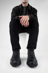 COLE urban-black asymetric welted high sneakers.