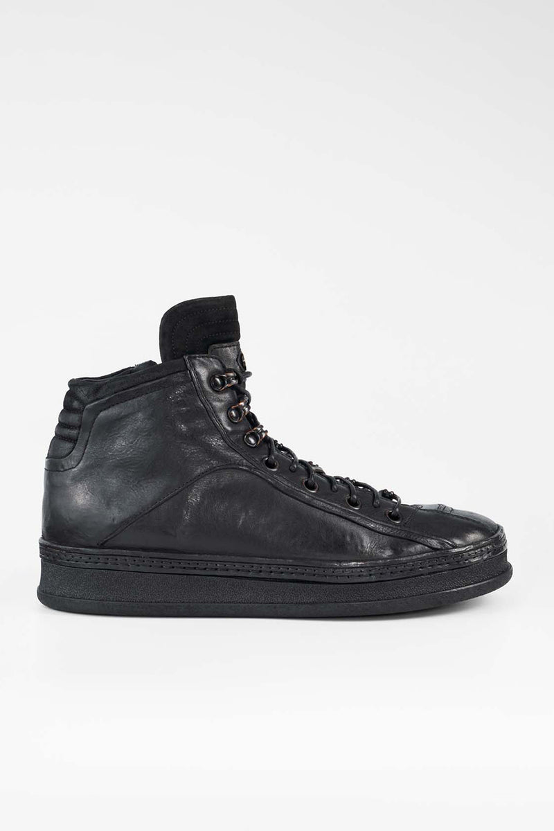 COLE urban-black asymetric welted high sneakers.