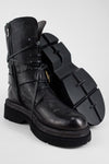 CROFT jade-black angled buckle bikers.