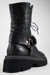 CROFT jade-black angled buckle bikers.
