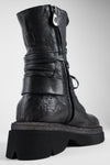 CROFT jade-black angled buckle bikers.