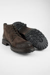 DRAKE coffee-brown suede chukka boots.