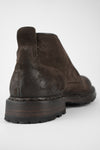 DRAKE coffee-brown suede chukka boots.