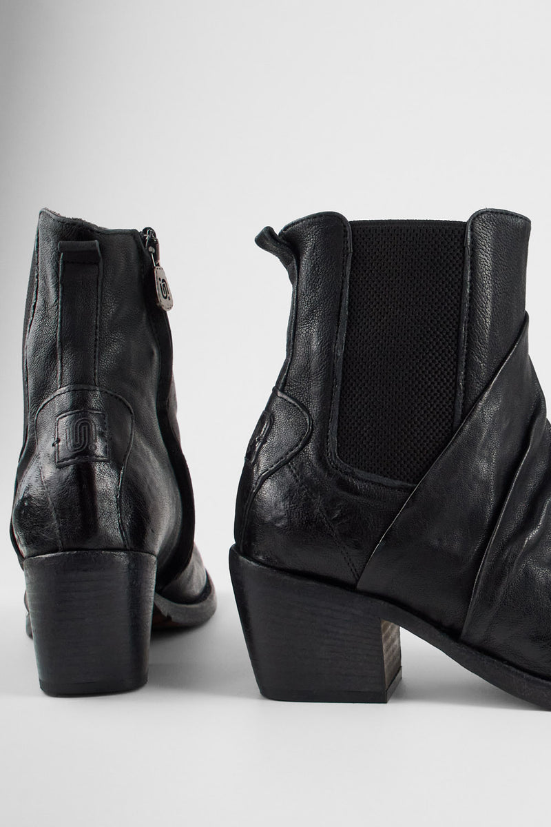 NASH urban-black veiled chelsea boots.