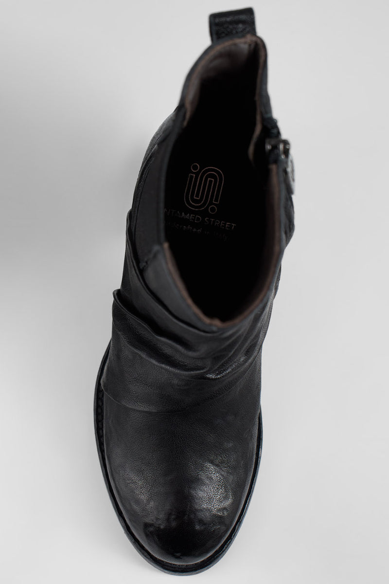 NASH urban-black veiled chelsea boots.
