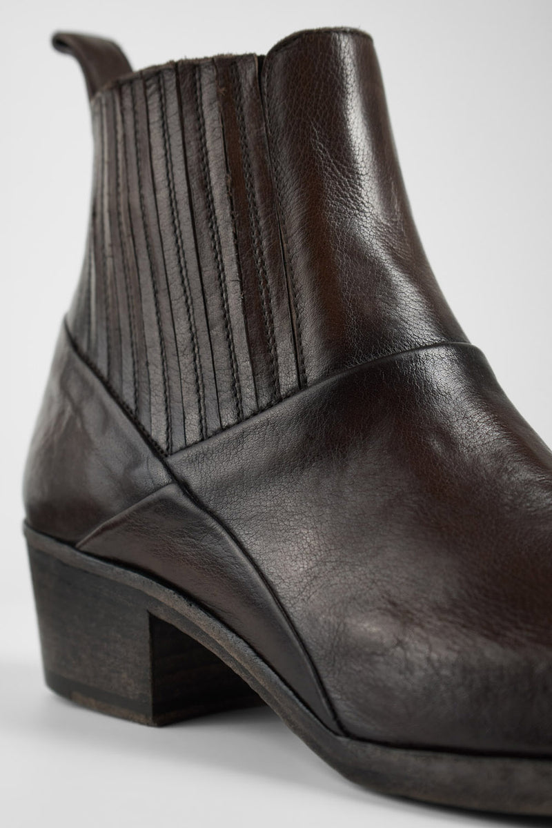 ELORA toasted-brown texan boots.