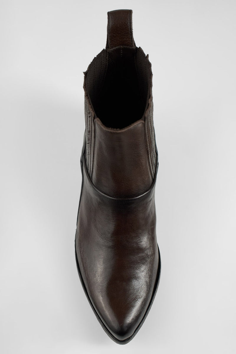 ELORA toasted-brown texan boots.