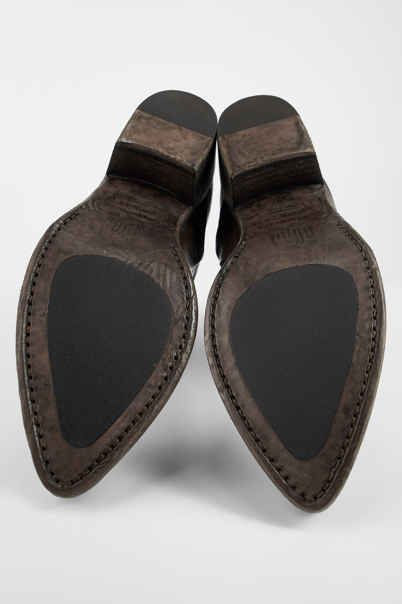 ELORA toasted-brown texan boots.