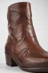 ELORA whisky-caramel texan boots.