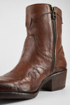 ELORA whisky-caramel texan boots.