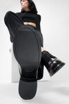 EXETER jet-black mid heel shoes.