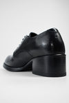 EXETER jet-black mid heel shoes.