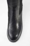 EXETER jet-black chelsea boots.