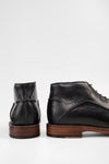 EYTON men chukka boots black luxury leather distressed made in italy