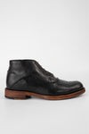 EYTON men chukka boots black luxury leather distressed made in italy