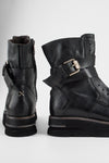 HARLEY urban-black laceless buckle bikers.