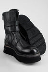 HARLEY urban-black laceless buckle bikers.