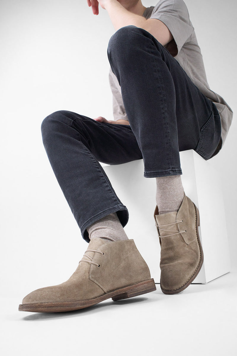 HAVEN linen-grey suede chukka boots untamed street – UNTAMED STREET