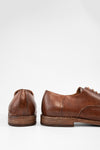 HAVEN rusty-brown apron derby shoes.