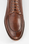 HAVEN rusty-brown apron derby shoes.