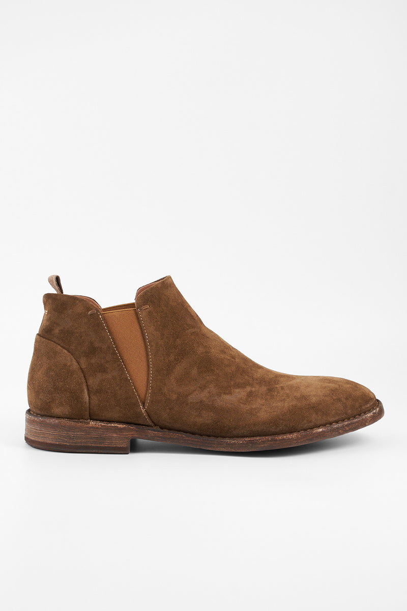 HAVEN barley-brown suede low chelsea boots untamed street