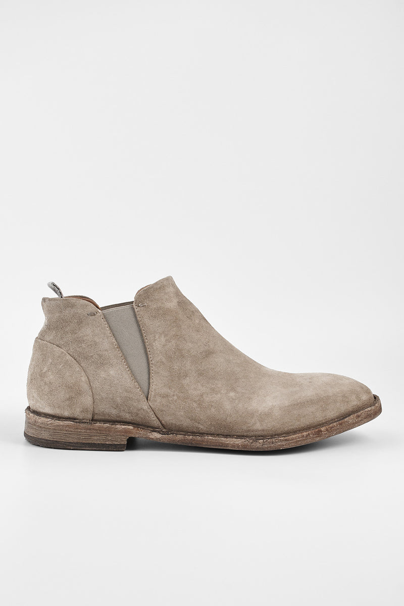 HAVEN linen-grey suede low chelsea boots untamed street